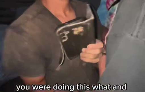 Thumbnail preview image for the video titled: Shimon Atiya won’t stop attacking Palestinians. Occasionally he will hit activists too.