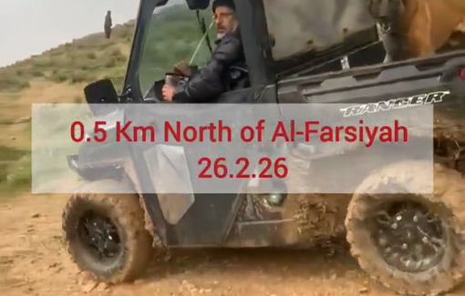 Thumbnail preview image for the video titled: Settler Haggai Shrara attacks Palestinian shepherds and Israeli activists, and uses the army to carry out harassment and arrests