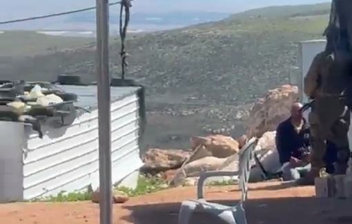 Thumbnail preview image for the video titled: During the settler pogrom on Duma, the soldiers arrested the victims. As usual.