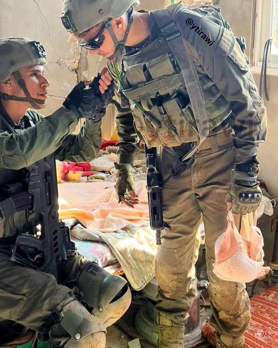 Thumbnail preview image for the video titled: An IDF sergeant from Rotem Battalion showing him grabbing a Palestinian woman's bra