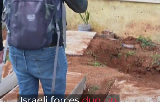 Thumbnail preview image for the video titled: Israeli forces dug up graves in eastern Lebanon during a raid while searching for the remains of missing pilot Ron Arad.