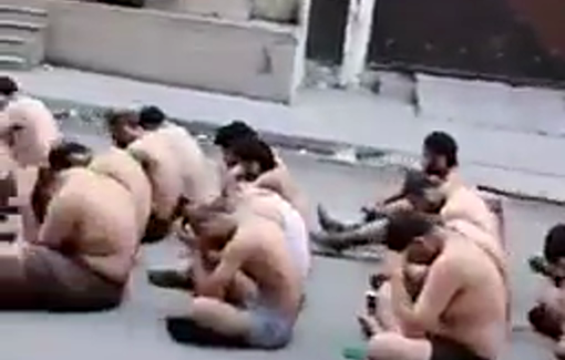 Thumbnail preview image for the video titled: More than hundred men arrested and humiliated by Israeli forces in Beit Lahia