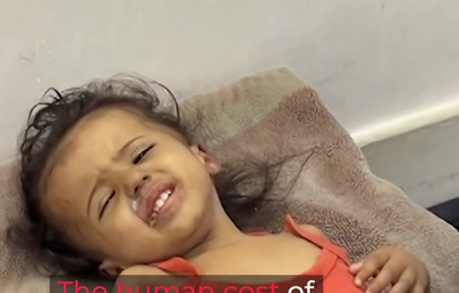 Thumbnail preview image for the video titled: A mother lost her sick three-year-old daughter while waiting for the Rafah border-crossing to opeN