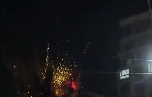 Thumbnail preview image for the video titled: Israeli warplanes are carrying out intense airstrikes targeting the Ansar 5 camp area west of Gaza City