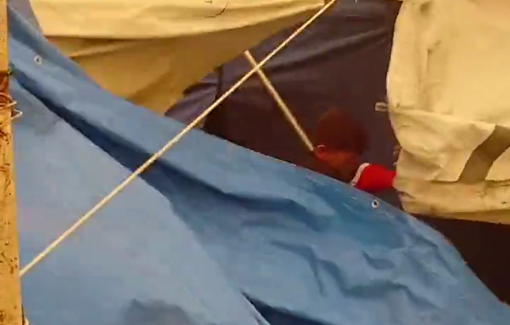 Thumbnail preview image for the video titled: "This is what happened to us; even the tent that sheltered us was torn"