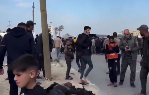 Thumbnail preview image for the video titled: Eight martyrs and several injuries after Israeli forces targeted a vehicle belonging to the Palestinian police in the central governorate