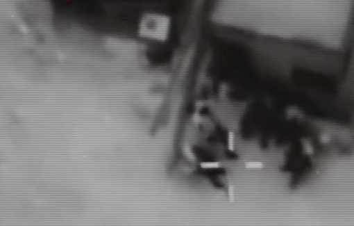 Thumbnail preview image for the video titled: IDF footage of drone strikes on condolence gathering