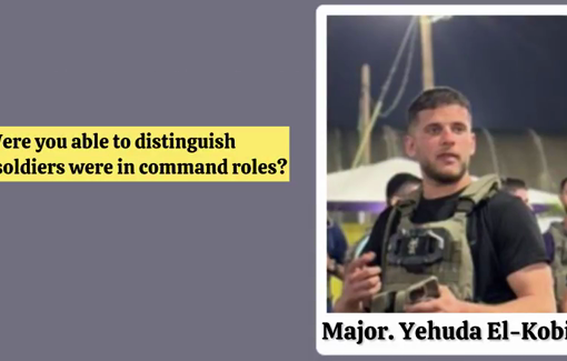 Thumbnail preview image for the video titled: Jameel Al-Masri, 63 yo hospital worker, was used as a human shield by the 435th Rotem Battalion, Tomer Company, under the command of Major Yehuda El Kobi