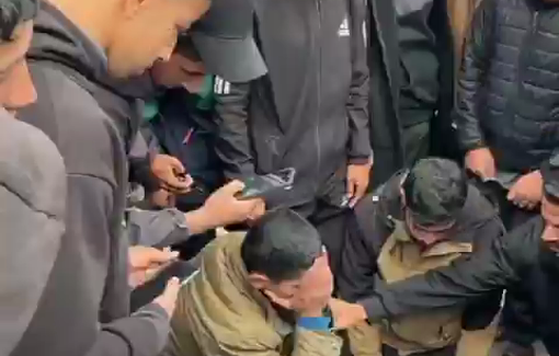 Thumbnail preview image for the video titled: Funerals of Palestinians killed by Israeli strike on police checkpoint