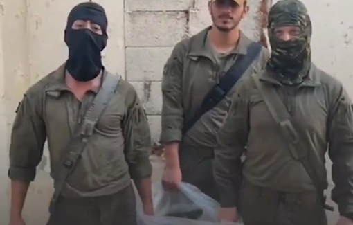 Thumbnail preview image for the video titled: IDF soldiers in Southe Lebanon thank Israeli school students for the snacks they sent in support of their conquest