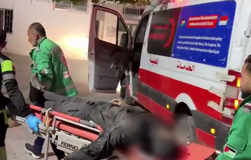 Thumbnail preview image for the video titled: 4 Palestinians killed in another late night Israeli strike on security forces