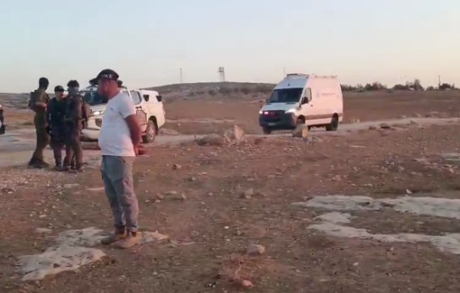 Thumbnail preview image for the video titled: Pogrom in Qawawis: several Palestinians and activists injured, no settlers arrested