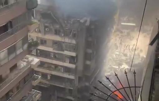 Thumbnail preview image for the video titled: The Israeli military airstriked 100 of times across Lebanon hitting civilians area and sowing death and destruction