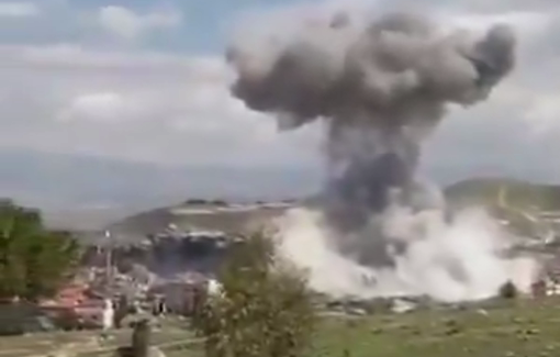Thumbnail preview image for the video titled: Israel dropped bombs on people attending a funeral in Baalbek, Lebanon
