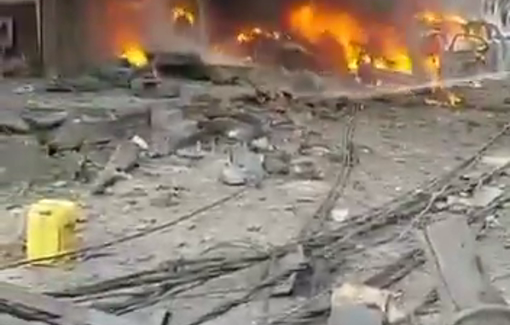 Thumbnail preview image for the video titled: Lebanese Red Cross: More than 300 people killed and injured in Beirut and the southern suburbs following Israeli airstrikes