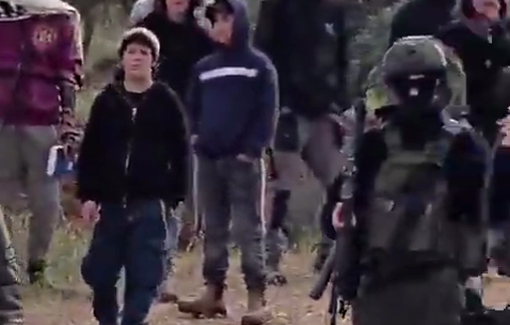 Thumbnail preview image for the video titled: A coordinated Palestinian plowing operation was cancelled in Turmus Ayya due to the presence of settler
