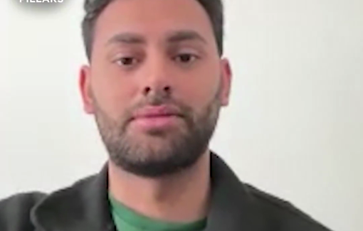 Thumbnail preview image for the video titled: A Muslim activist and Green Party of England and Wales member was shot in the leg by Israeli Naval forces intercepting the Global Sumud Flotilla