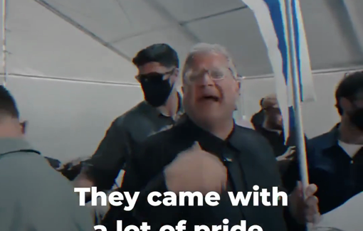 Thumbnail preview image for the video titled: At Ashdod Port, Itamar Ben-Gvir, Israel’s National Security Minister, arrived to oversee detention and abuses of Sumud Flotilla crews