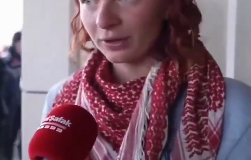 Thumbnail preview image for the video titled: Deutch Flotilla participant Jesse Aletta van Schaik testimony about torture and abuses by Israeli soldiers