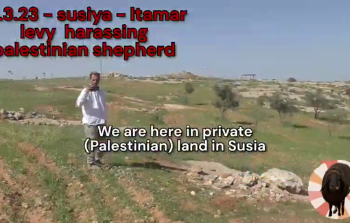 Thumbnail preview image for the video titled: Evil deeds of the settler Itamar Levy in Masafer Yatta (2021-2024)