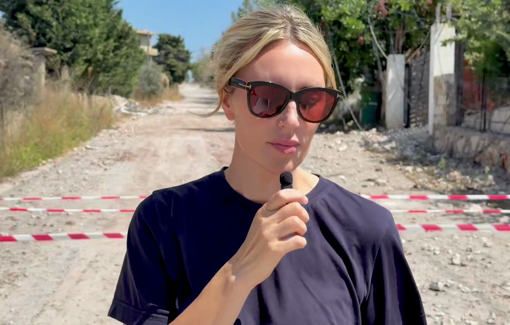Thumbnail preview image for the video titled: Entrance of Majdelzoun where Israeli forces detonated a neighborhood the day before