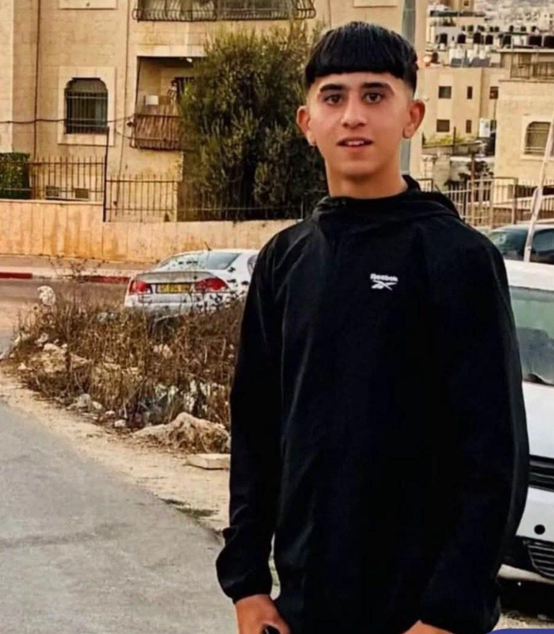 Thumbnail preview image for the video titled: Amir Ahmed Jawad Jaber, 15 y/o, killed by Israeli soldiers raiding Al-Bireh
