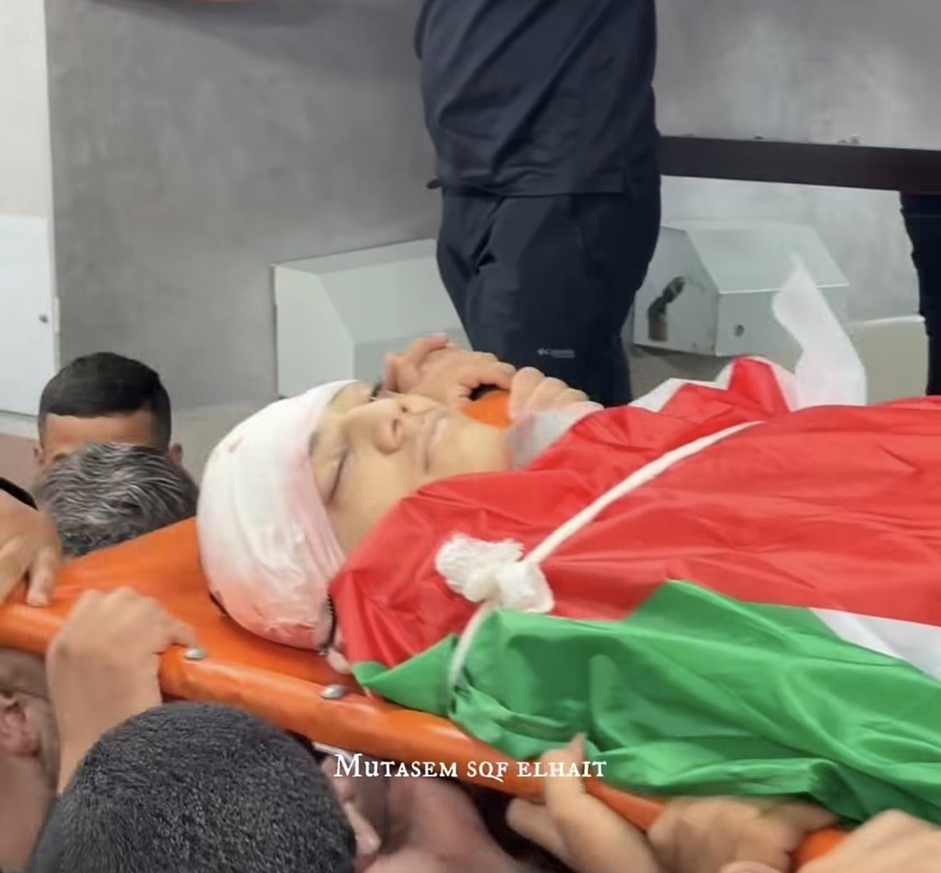 Thumbnail preview image for the video titled: Israeli forces slaughtered 16-year-old Walid Abu Snaina and injured two other children in Qalandiya RC