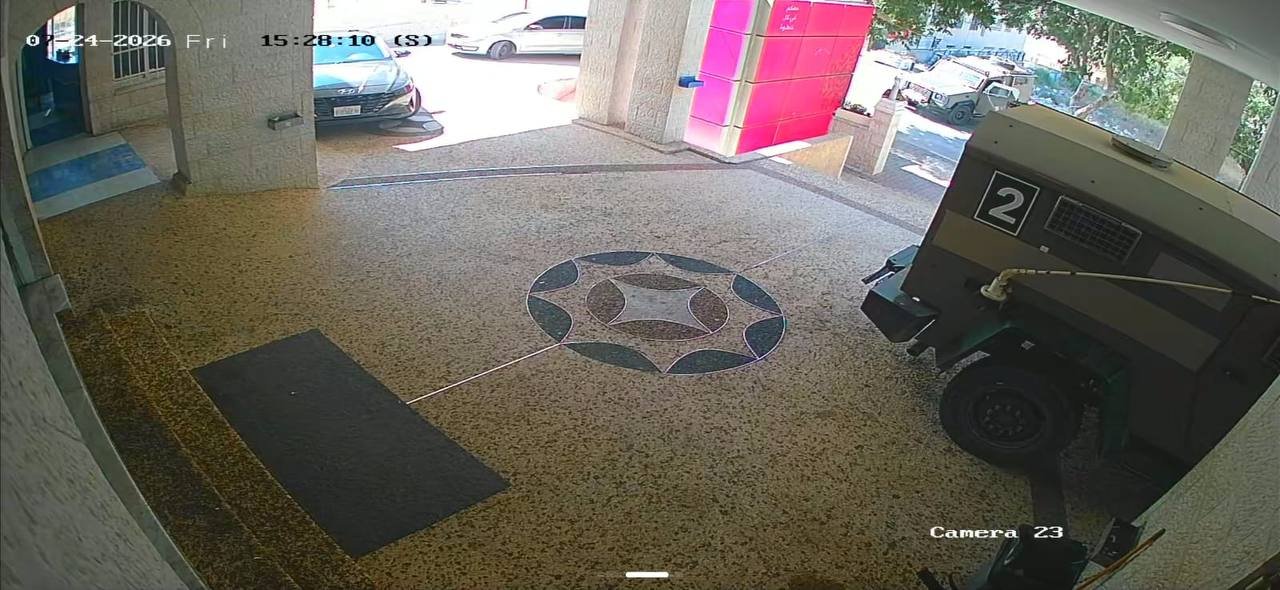 Thumbnail preview image for the video titled: Israeli forces raided Nablus Specialized Hospital and held medical staff hostage following the pogrom in Tell