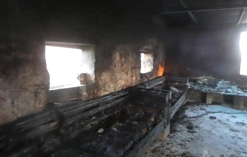 Thumbnail preview image for the video titled: Aftermath of the pogrom in Tuba where settlers set fire to homes in the middle of the night