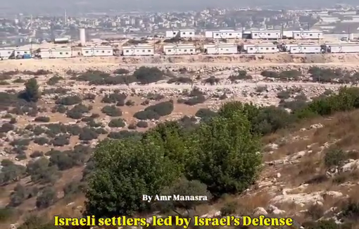 Thumbnail preview image for the video titled: Led by Israel Katz, settlers reopen the settlement of Ganim, near Jenin, dismantled in 2005