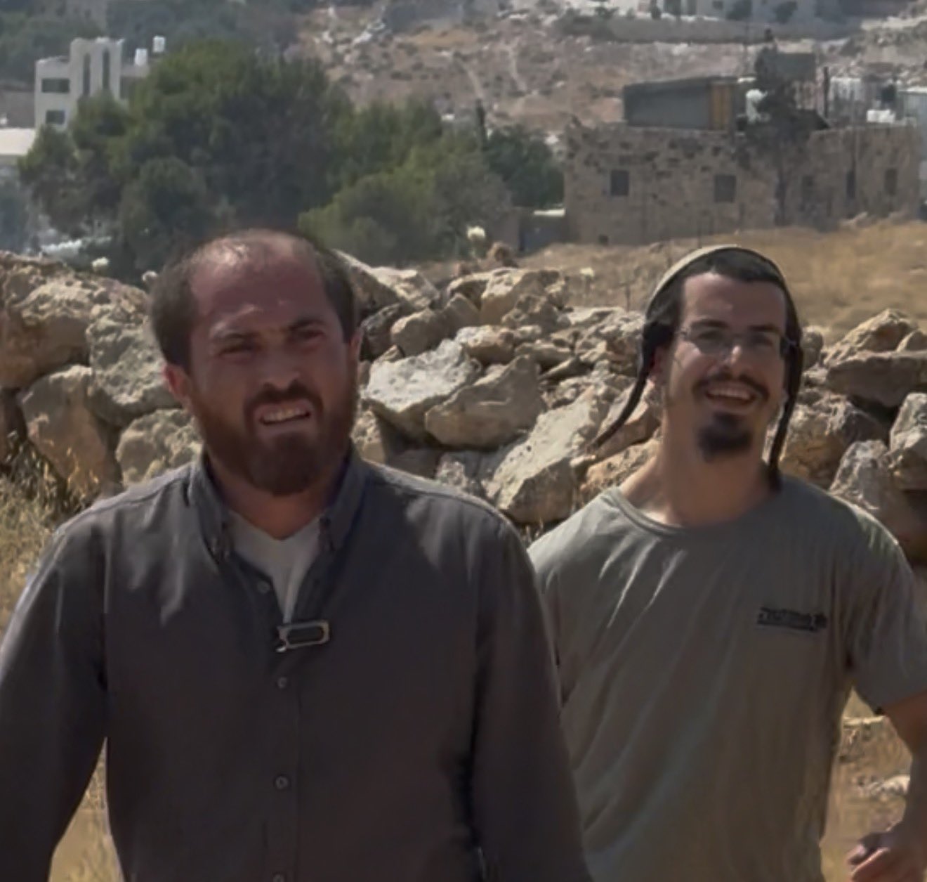 Thumbnail preview image for the video titled: These settlers stole a Palestinian home in Beit Sahour. The soldiers let him go.