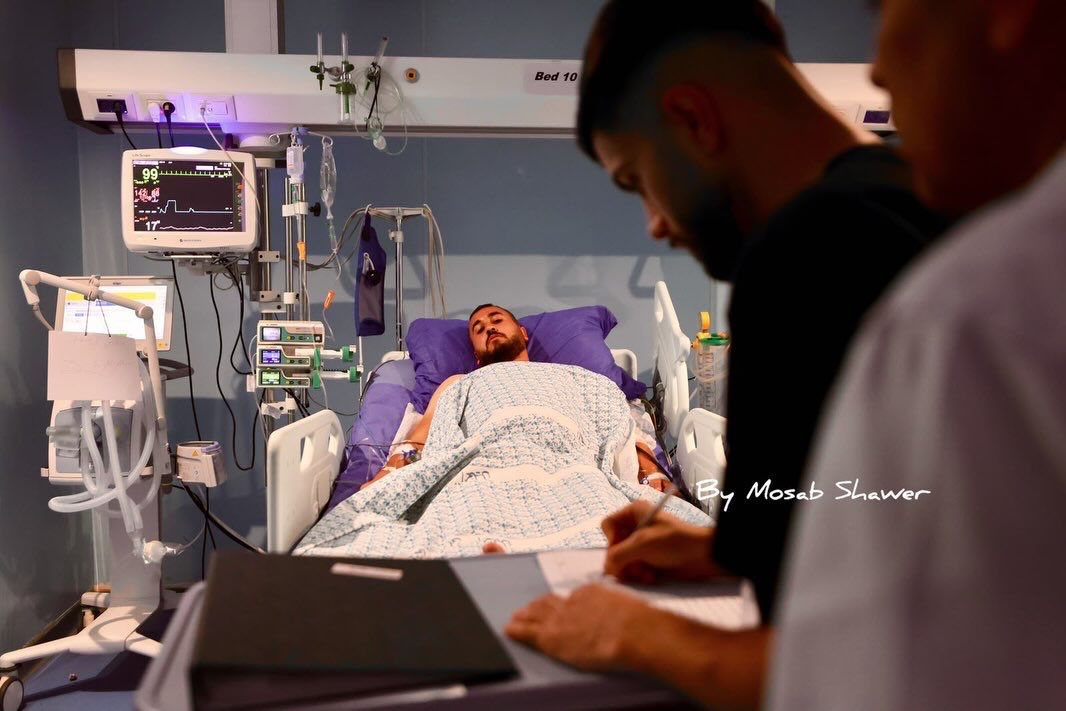 Thumbnail preview image for the video titled: Mohammad Nabil Al-Mutawwar, a nurse, was paralyzed after Israeli settlers shot him in Sa’ir