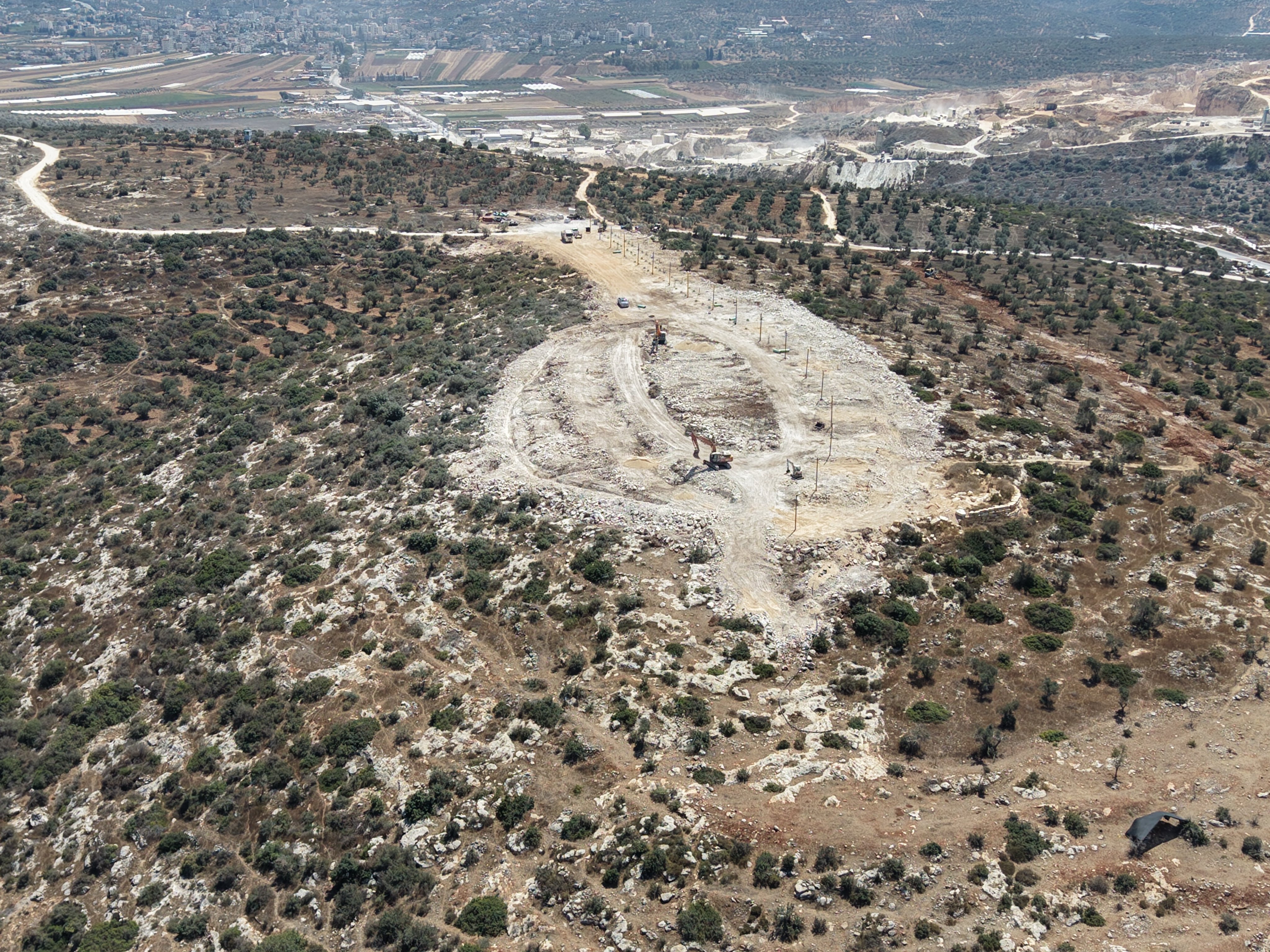 Thumbnail preview image for the video titled: New settlement of Noa that Israeli Government is building in Area C, near Jenin