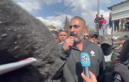 Thumbnail preview image for the video titled: Funeral of Fathi Khazem Abu Raad, executed after he refused to bow before the Israeli soldiers