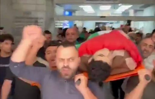 Thumbnail preview image for the video titled: Funeral procession for Palestinian child Salim Fuqaha, five months after Israeli forces killed him and withheld his body