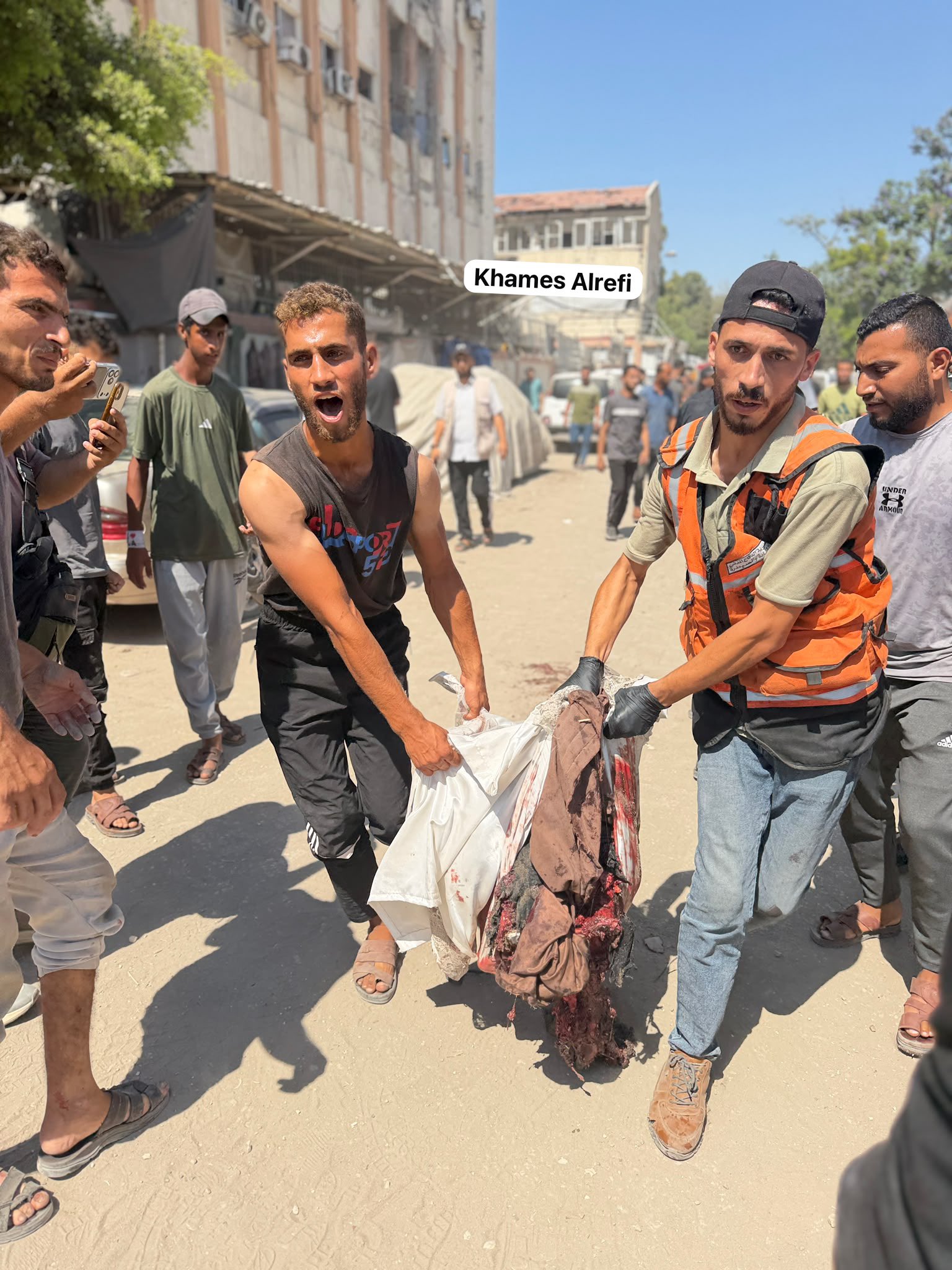 Thumbnail preview image for the video titled: Police officer gruesomely beheaded in Israeli massacre of police HQ