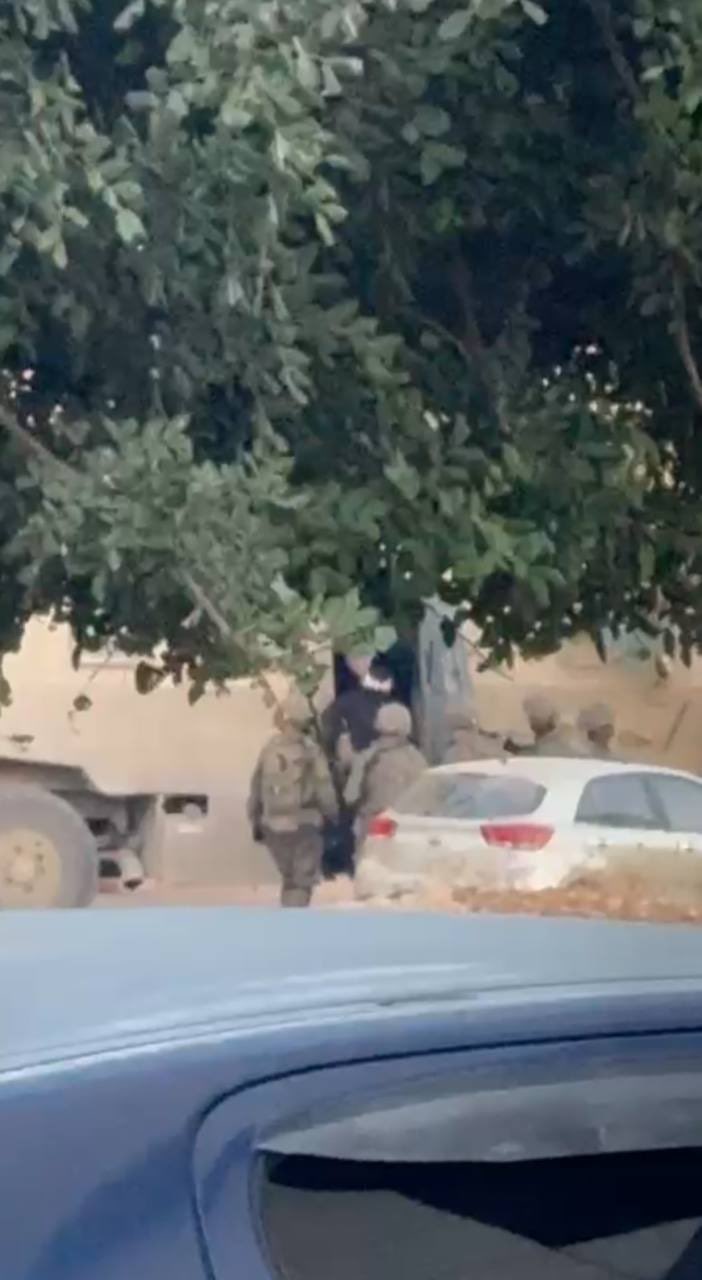 Thumbnail preview image for the video titled: Israeli forces kidnap the mother of Qais Al-Bitawi, after assassinating him.