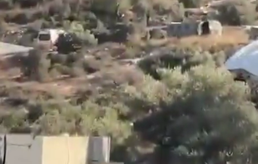 Thumbnail preview image for the video titled: Israeli forces blocked then detained medical crews following an Israeli strike on a home in Horsh al-Saada