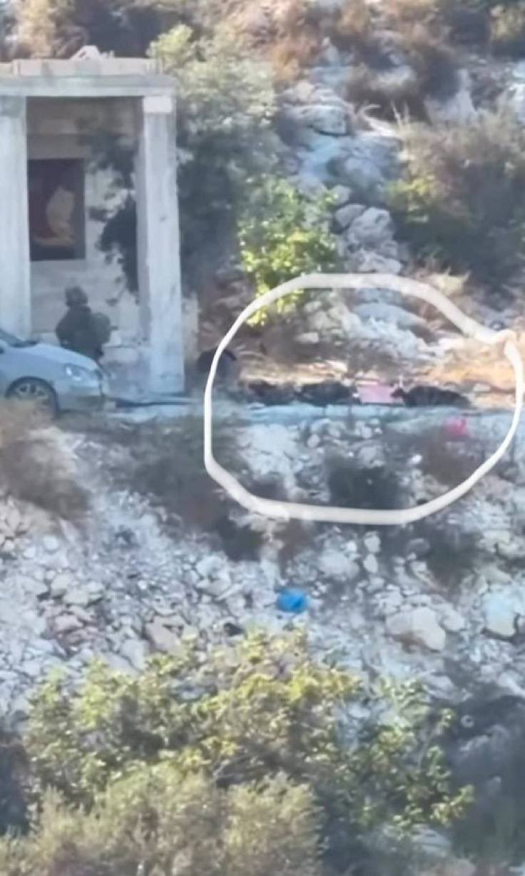 Thumbnail preview image for the video titled: Three bodies were extracted from the house by Israeli soldiers after a drone struck and killed three Palestinians near Jenin