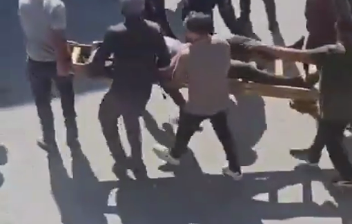 Thumbnail preview image for the video titled: In Beita, settlers attacked olive harvesters in Jabal al-Arma and opened fire, injuring at least one farmer
