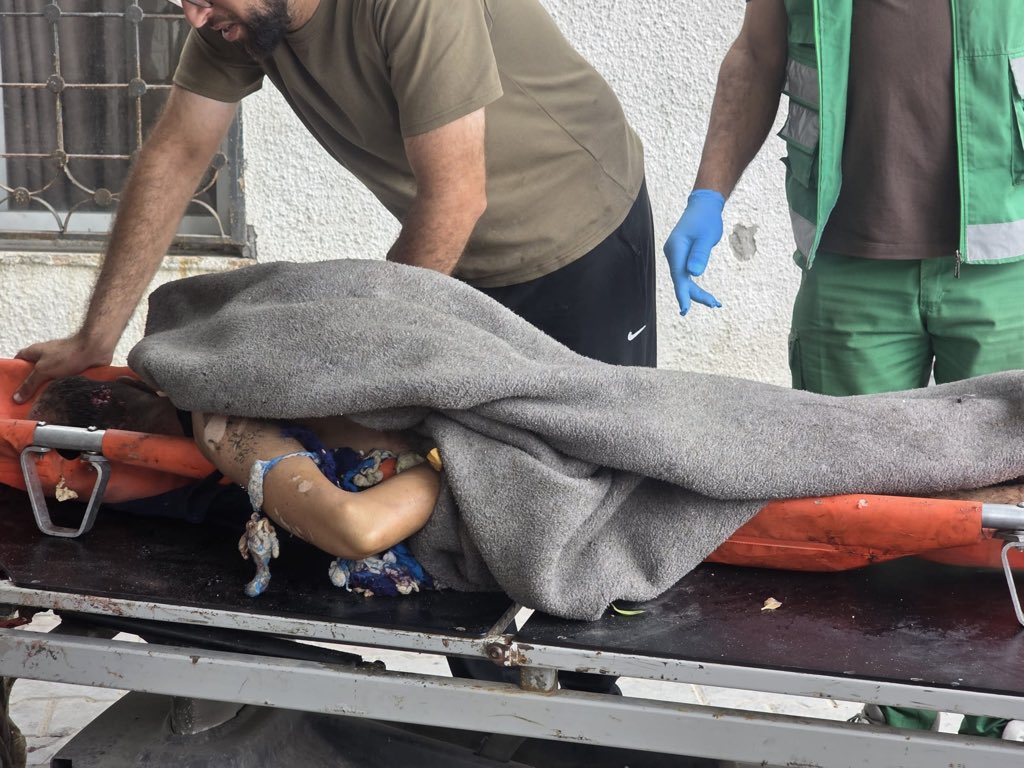 Thumbnail preview image for the video titled: Palestinian killed by Israel on house rooftop in Gaza City