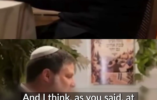 Thumbnail preview image for the video titled: Smotrich says the Yellow Line is there to push Gazans to despair and leave, blames the world for imprisoning people in Gaza