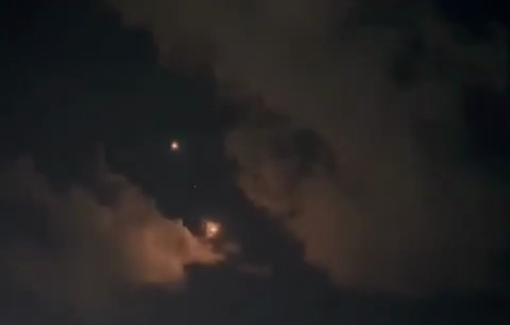 Thumbnail preview image for the video titled: Israeli fighter jets terrorize Gaza close to midnight on the eve of Oct 7