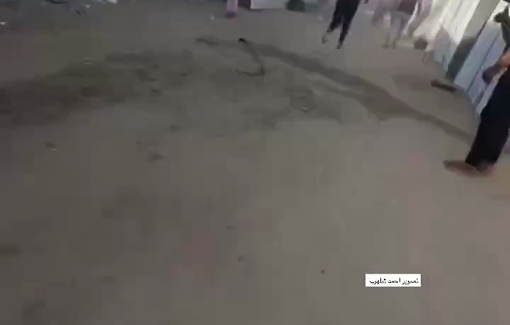 Thumbnail preview image for the video titled: Panic in displacement camp following deadly Israeli strike on a tent in Al-Mawasi