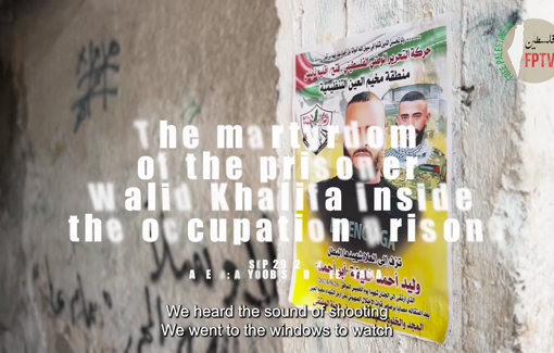 Thumbnail preview image for the video titled: Execution of Walid Khalifa after being abducted in Al-Ai camp near Nablus