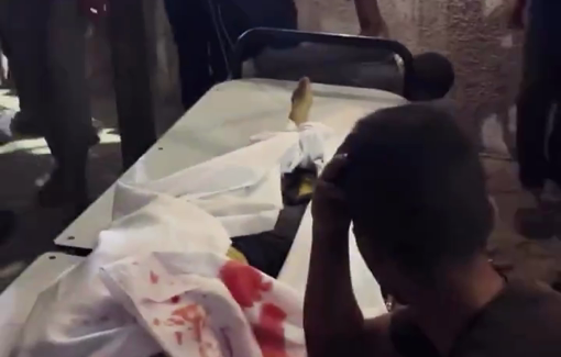 Thumbnail preview image for the video titled: Father bitterly mourns his child killed in Israel's bombing of a house