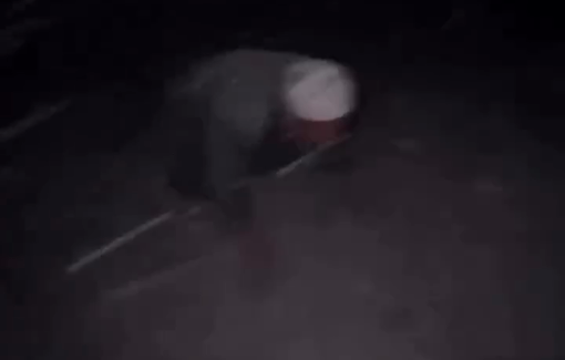 Thumbnail preview image for the video titled: Elderly man crawls after being injured in an Israel bombing of a house nearby