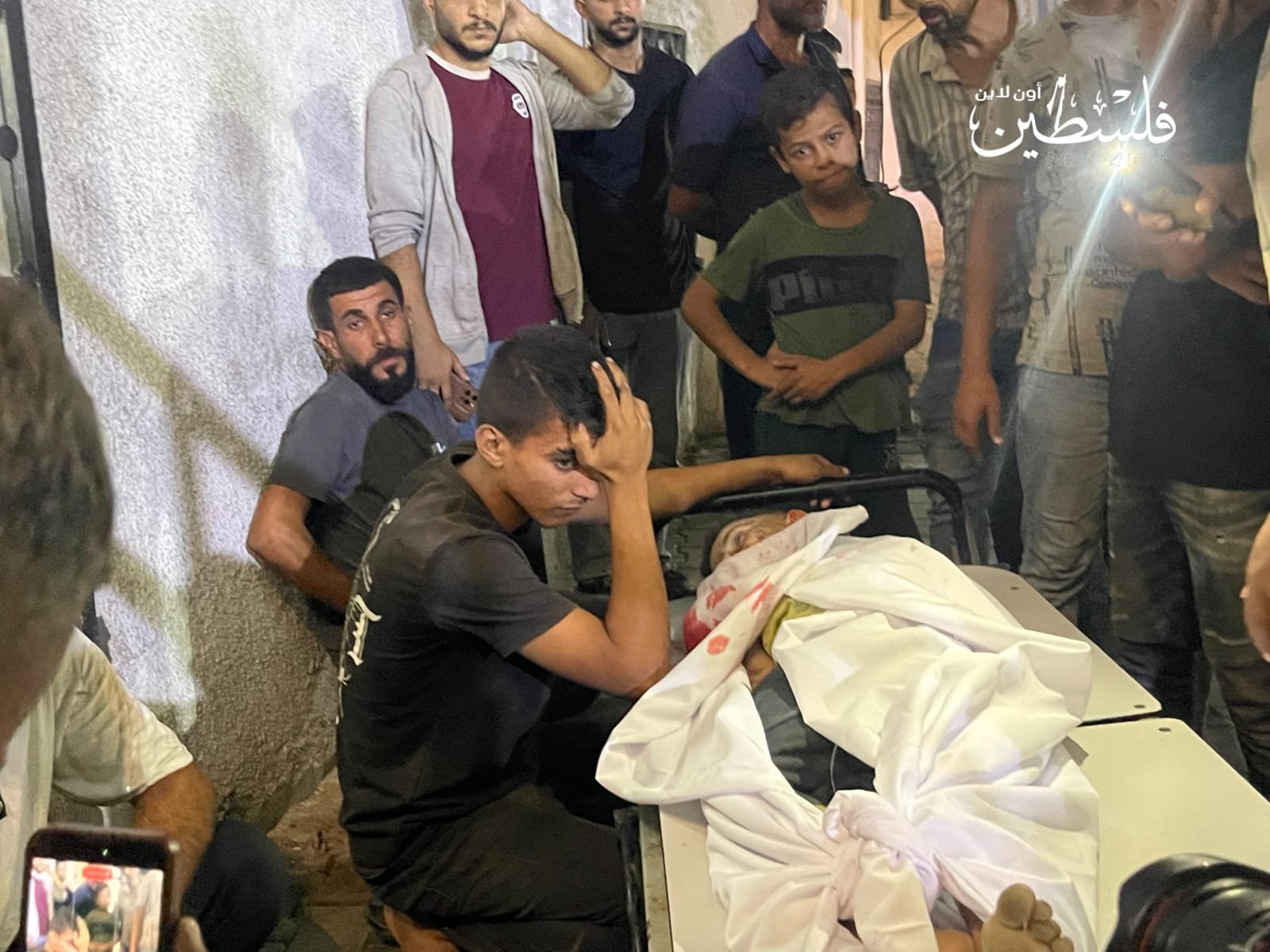 Thumbnail preview image for the video titled: Child Husam Hoso killed in Israeli night bombing of a house in the Sabra neighborhood