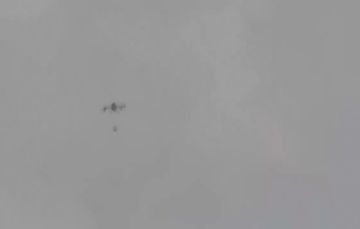 Thumbnail preview image for the video titled: Israeli drone drops incendiary charge near a school in Khan Younis