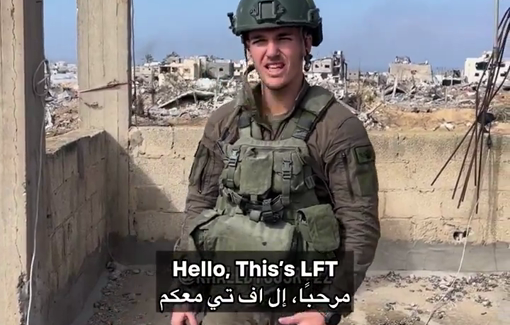 Thumbnail preview image for the video titled: LeRoi Taljaard, an IDF from Alberton, Gauteng, Johannesburg, South Africa, joke about the destruction of Khan Younis
